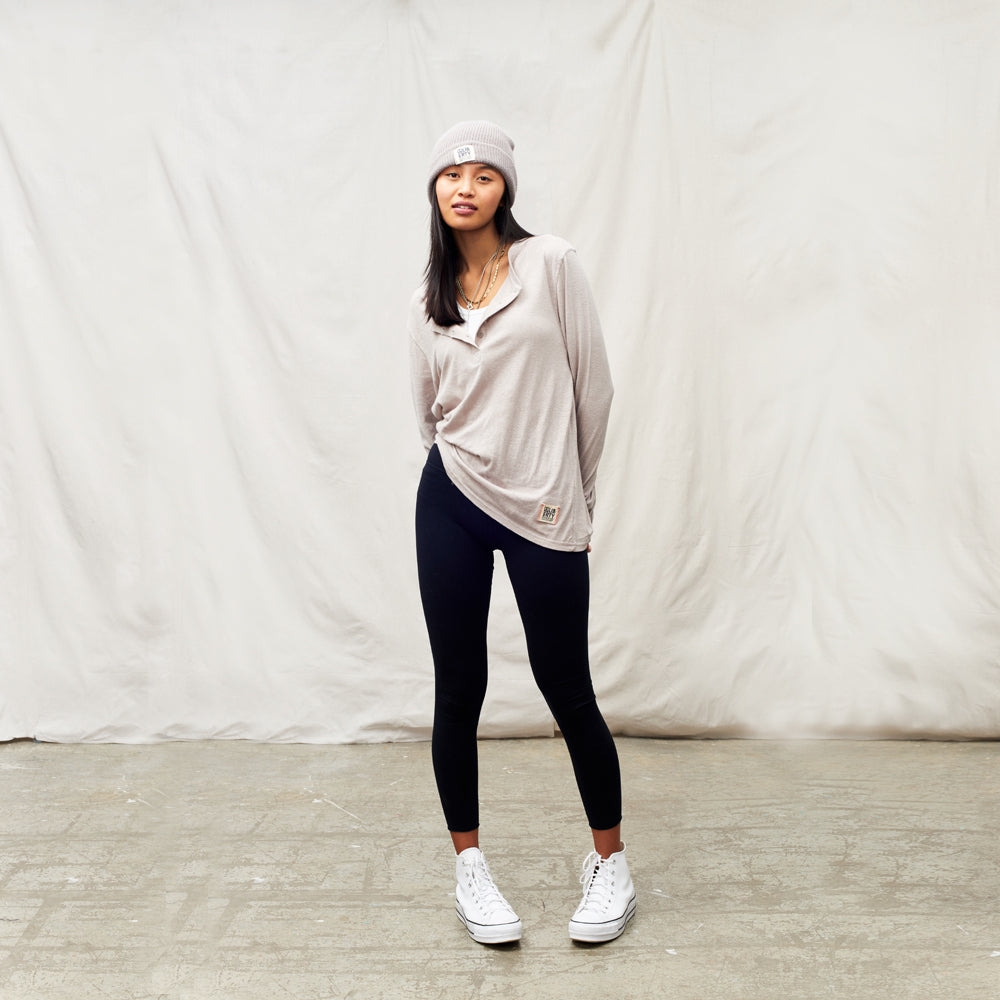 Hemp henley shirt for women and men